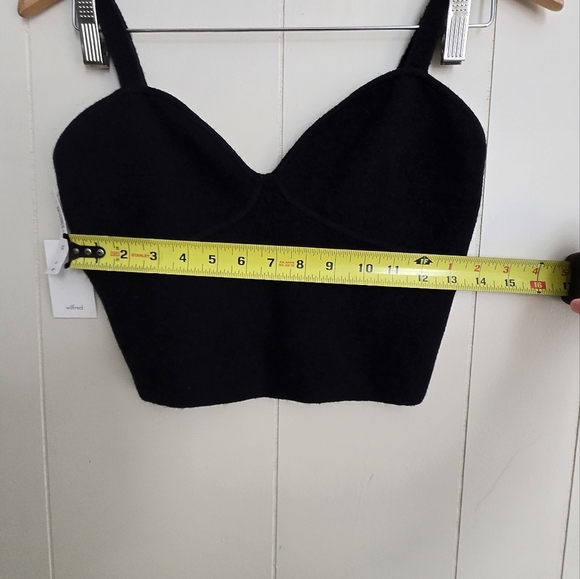 NWT Wilfred Black Crop Top- Size L - Picture 4 of 7